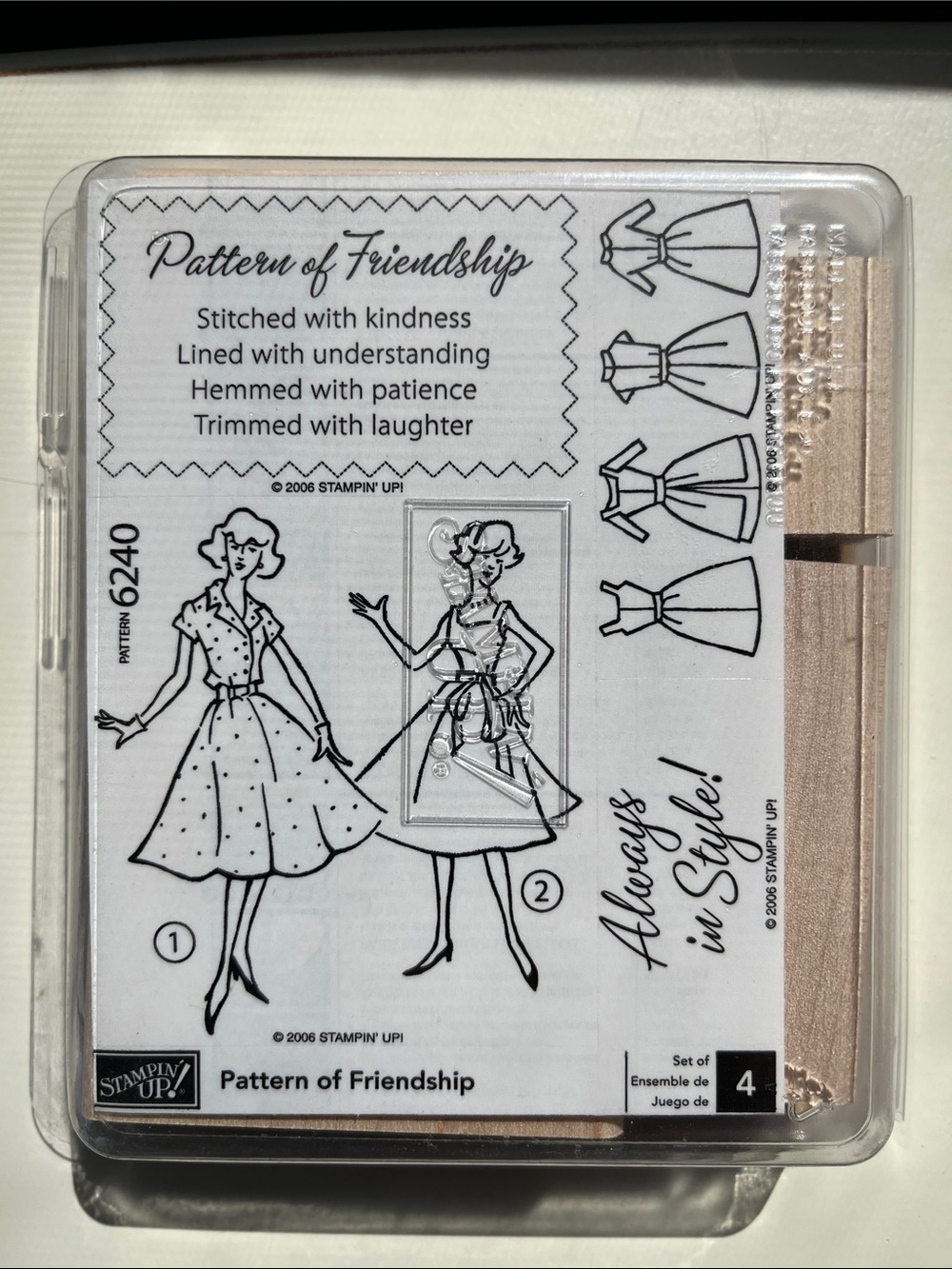 Stampin' Up! Pattern of Friendship Stamp Set - New